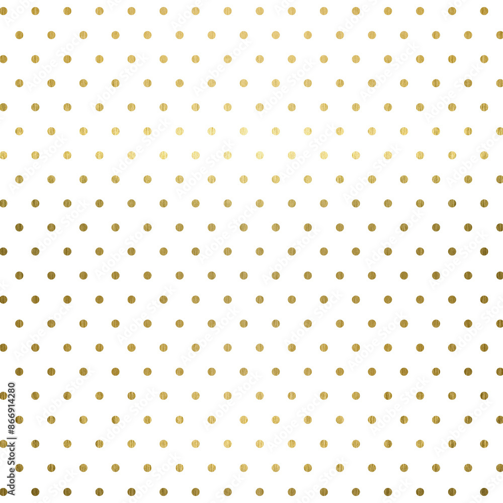 Gold polka dots. Golden Christmas Pattern Background