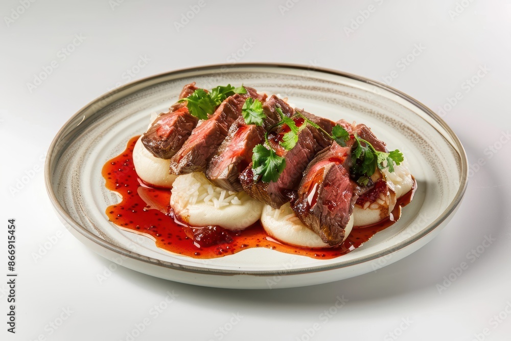 Mouthwatering Skirt Steak with Cherry Cola Glaze and Hu Yieh Leaves Mouthwatering Skirt Steak with Cherry Cola Glaze and Hu Yieh Leaves