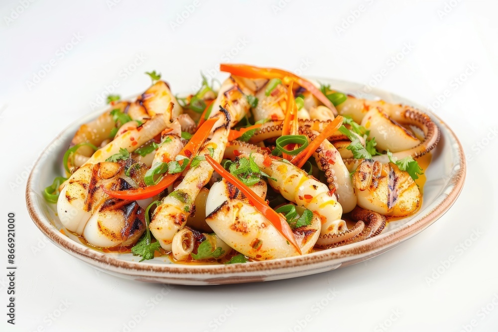 Flavorful Grilled Phu Quoc Salt and Chile Squid with Lemon Sauce Flavorful Grilled Phu Quoc Salt and Chile Squid with Lemon Sauce