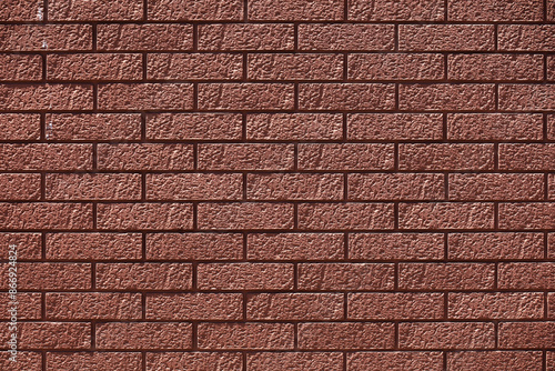 A photo of a red brick wall as a background material
