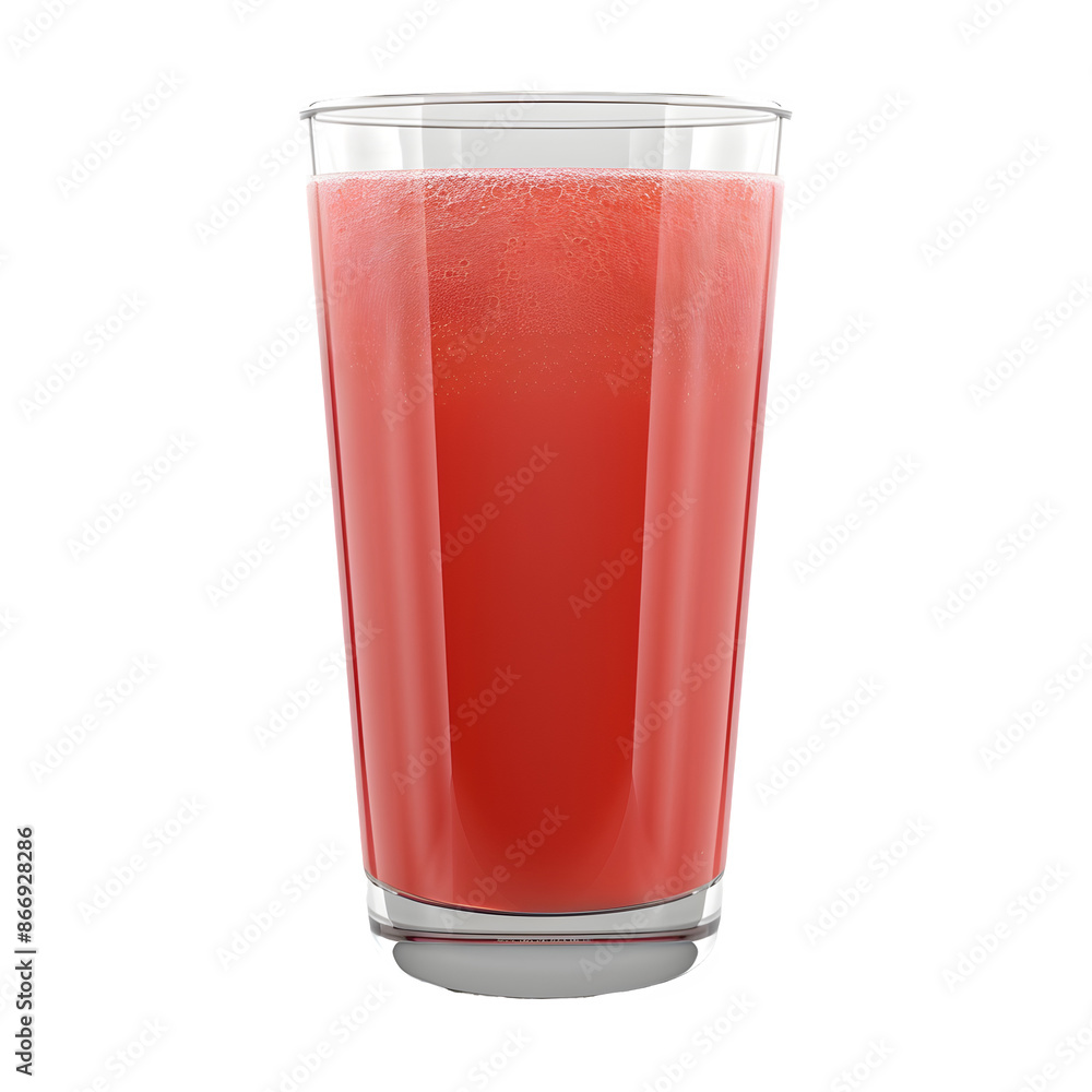 Refreshing fruit juice in clear glass Refreshing fruit juice in clear glass
