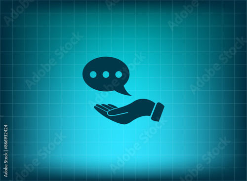 Vector illustration, blue background.
