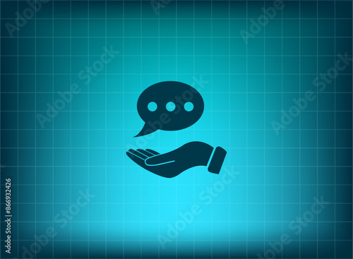 Vector illustration, blue background.