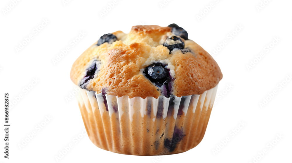 Blueberry muffin isolated on transparent background Blueberry muffin isolated on transparent background