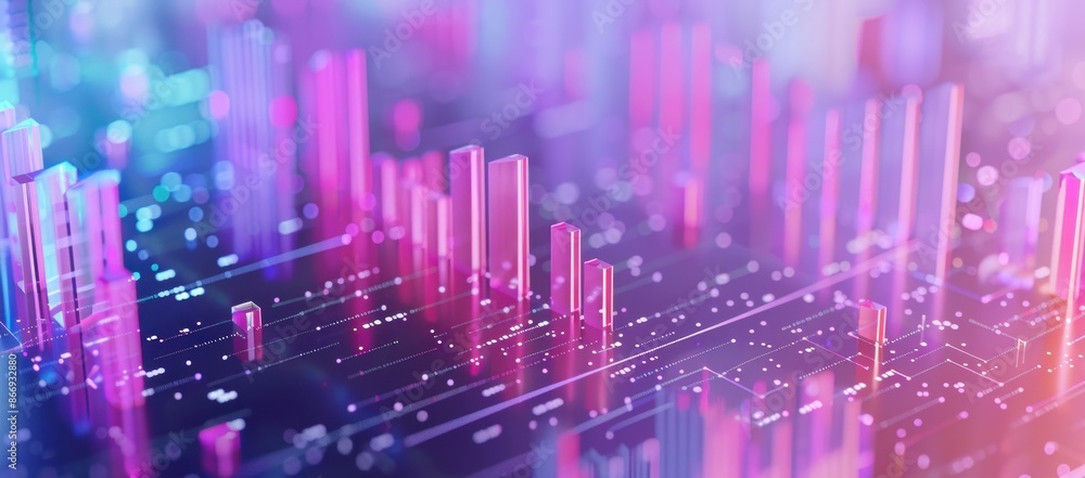 Abstract 3D Neon Digital Landscape Abstract 3D Neon Digital Landscape
