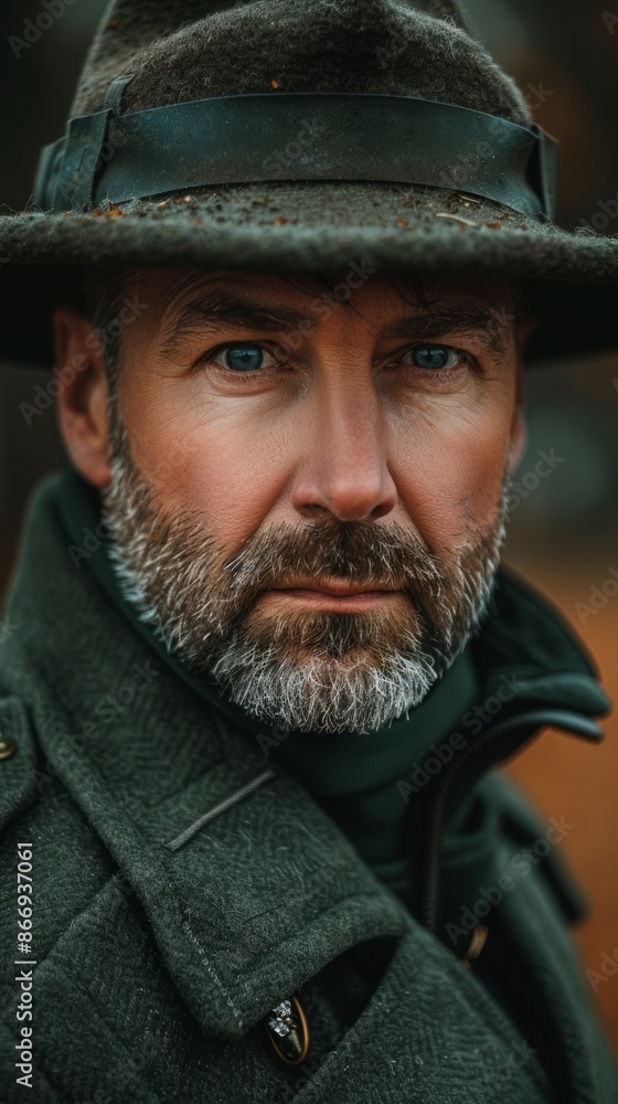 Canadian man in a military uniform, looking honorable Canadian man in a military uniform, looking honorable