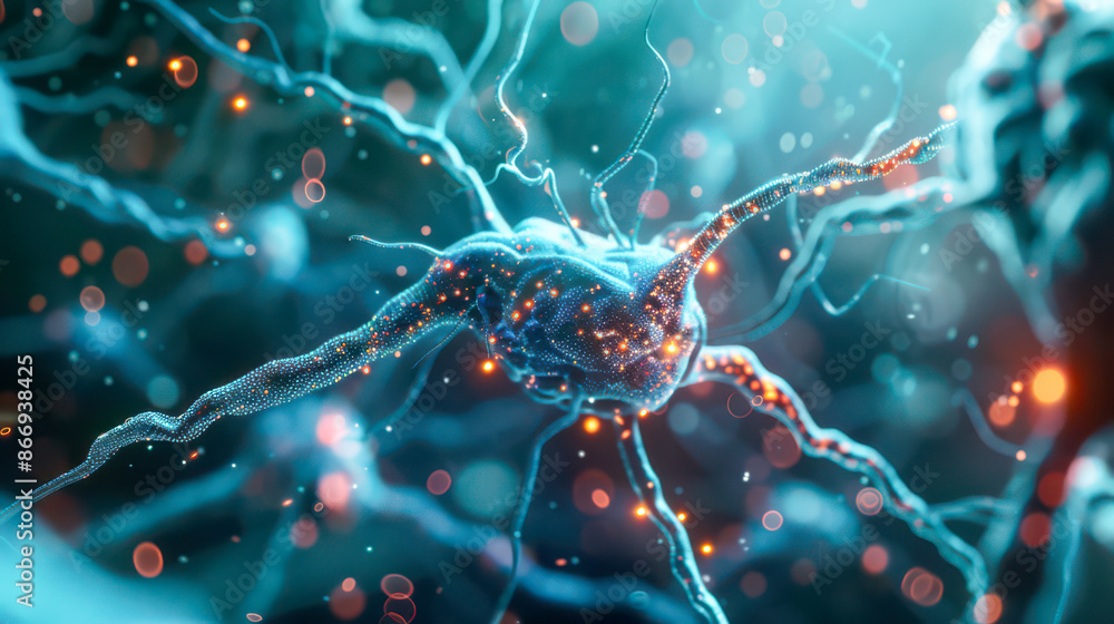 Neurobiology. Neurons up close. Neurons in the human body. Neural connections in the human body close up Neurobiology. Neurons up close. Neurons in the human body. Neural connections in the human body close up