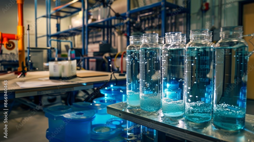 Durability Test of Water Tubes: Stress Test Setup with High-Resolution Equipment in Photo Realistic Style Photography Durability Test of Water Tubes: Stress Test Setup with High-Resolution Equipment in Photo Realistic Style Photography