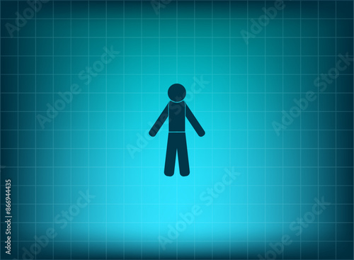 Vector illustration, blue background.