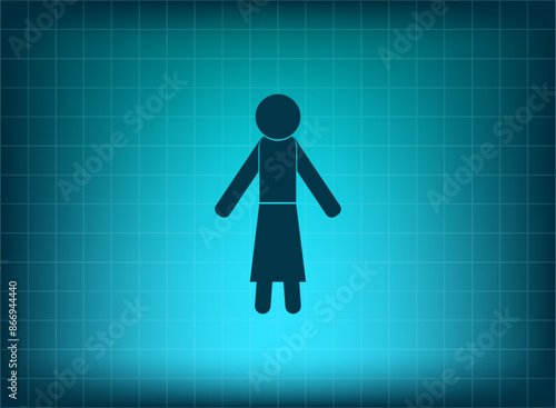 Vector illustration, blue background.