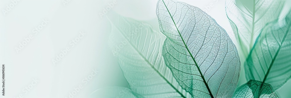 Intricate green leaf vein on white, minimalist design with detailed, shallow depth of field Intricate green leaf vein on white, minimalist design with detailed, shallow depth of field