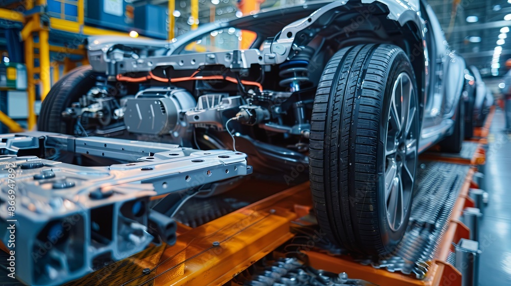 Innovative Electric Vehicle Engineer Developing Cutting-Edge Advanced Batteries in High-Tech Lab Environment. Innovative Electric Vehicle Engineer Developing Cutting-Edge Advanced Batteries in High-Tech Lab Environment.