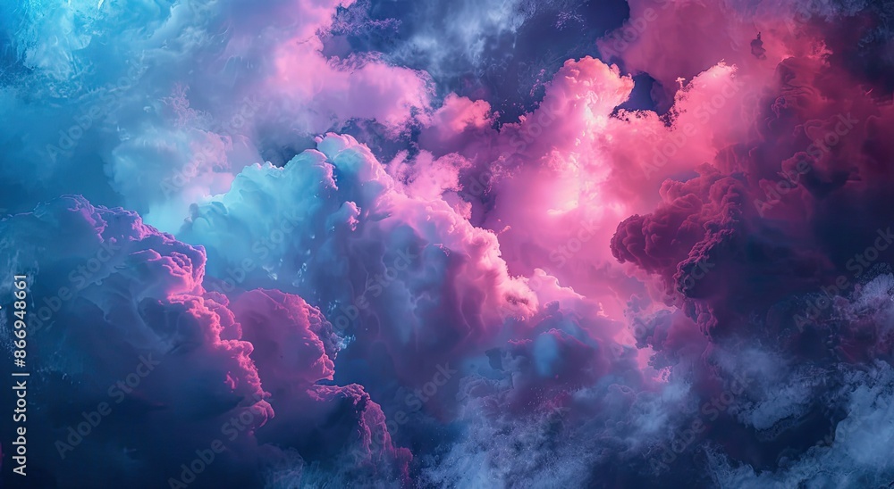 Dreamy Pink and Blue Cloud Formation Dreamy Pink and Blue Cloud Formation