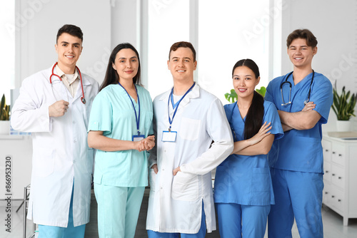 Portrait of young doctors i...