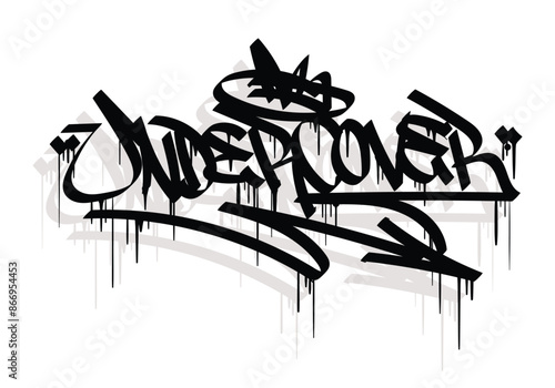 undercover graffiti tag style design