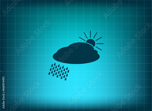 Vector illustration, blue background.