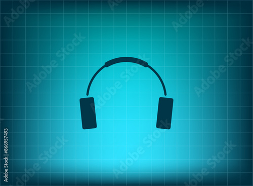 Vector illustration, blue background.