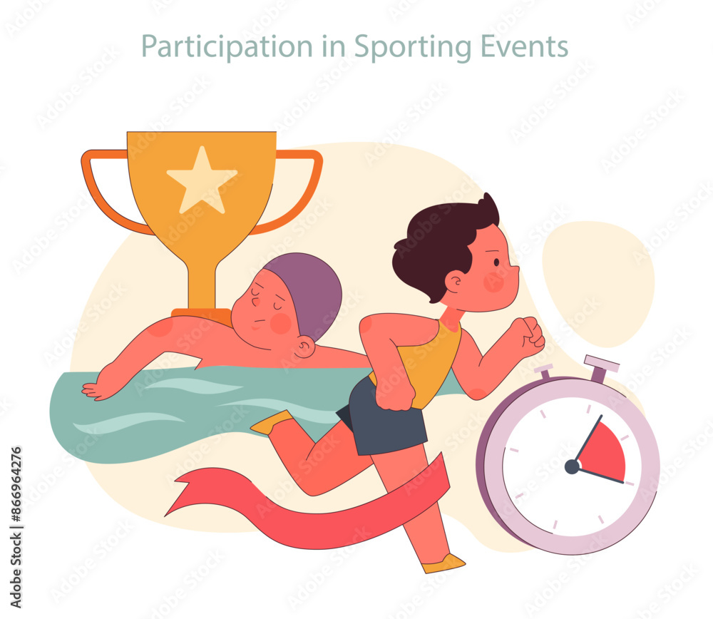 Children learn. Elementary school classes. Energetic students participate Children learn. Elementary school classes. Energetic students participate