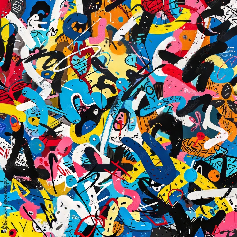 Fototapeta premium colorful graffiti background