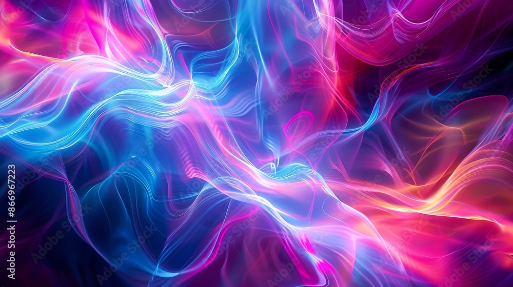 Abstract flowing neon lights Abstract flowing neon lights