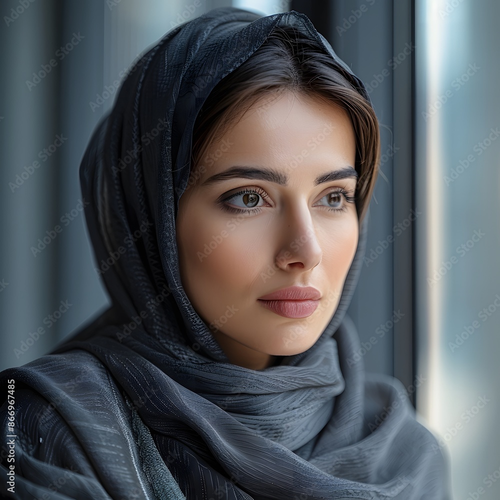 Portrait of a Woman in a Hijab Portrait of a Woman in a Hijab