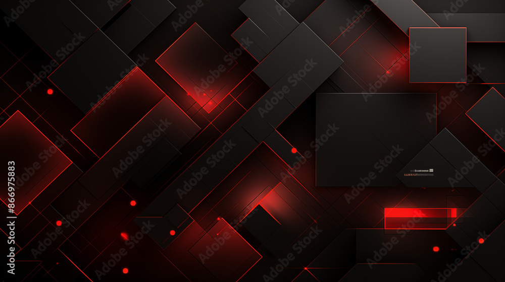 Futuristic abstract geometric shapes on dark background with backlit shades of red and yellow gradients to use for screensavers, backgrounds and other design solutions. Futuristic abstract geometric shapes on dark background with backlit shades of red and yellow gradients to use for screensavers, backgrounds and other design solutions.