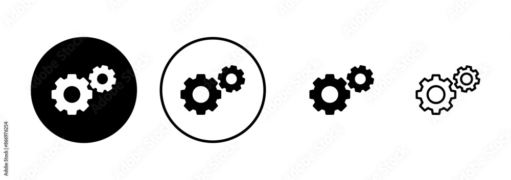 setting Icon vector isolated on white background. setting vector icon. Cog settings Icon Symbol. Gear setting Icon vector isolated on white background. setting vector icon. Cog settings Icon Symbol. Gear