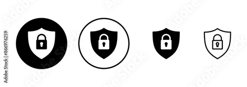 Security icon vector isolated on white background. protection icon. privacy. vpn