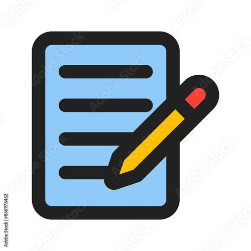 copywriting line color icon