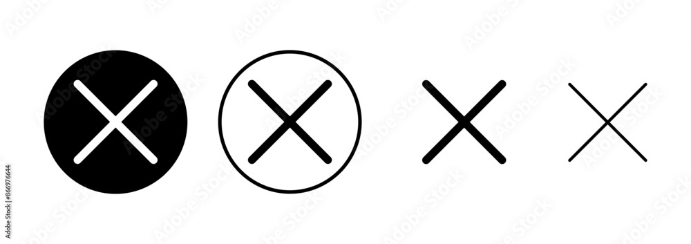 Close icon vector isolated on white background. Delete icon. remove, cancel, exit symbol Close icon vector isolated on white background. Delete icon. remove, cancel, exit symbol
