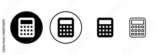 Calculator icon vector isolated on white background. Calculator vector icon. Accounting icon