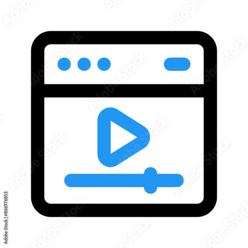 Free Download video marketing line color icon - GFXLoad
