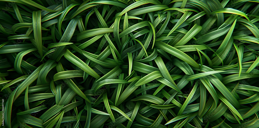 Green Grass Blades Abstract Background Illustration Green Grass Blades Abstract Background Illustration