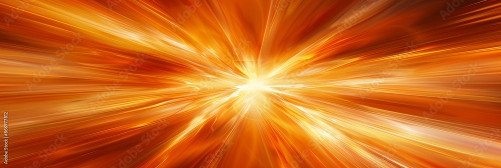 Vibrant orange light burst abstract rays on dark background with golden sparkles Vibrant orange light burst abstract rays on dark background with golden sparkles