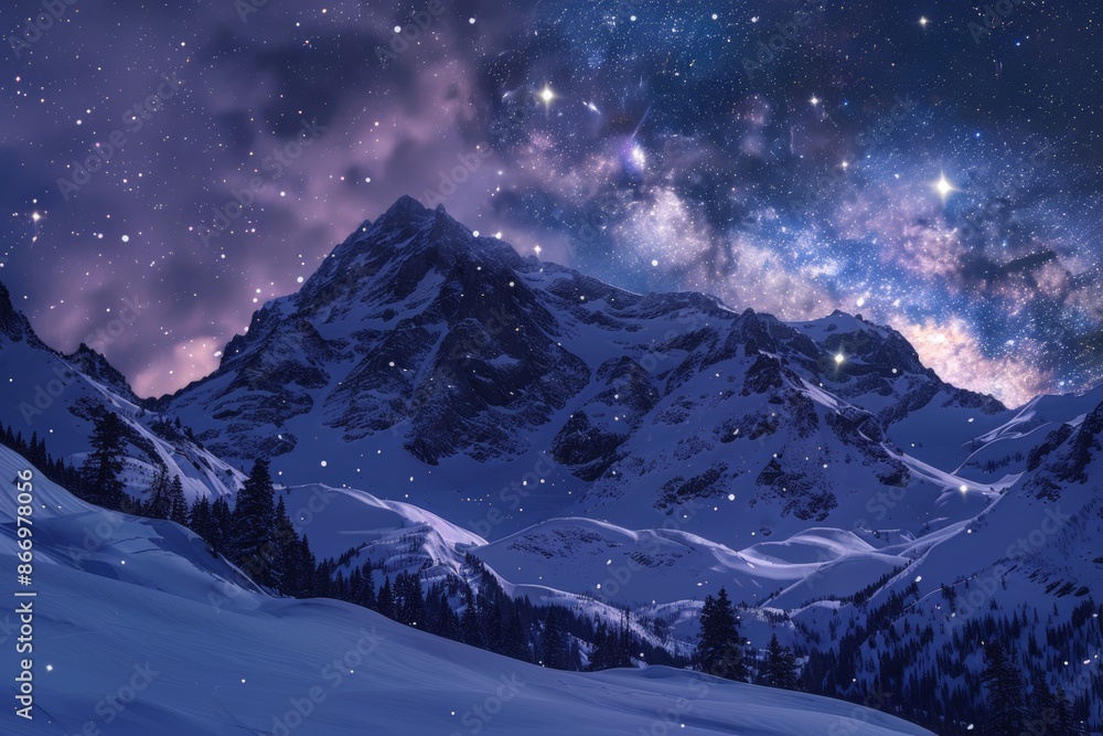snowy mountain snowy mountain