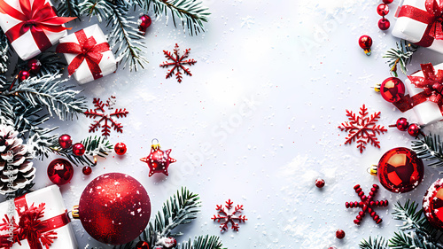 The Celebrate the Holiday Season with Joy and Cheer of Festive Christmas Background. Perfect for event invitations, promotional materials, greeting cards, social media posts, and holiday-themed 