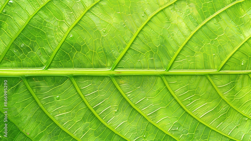 Green tropical plant close-up Green tropical plant close-up