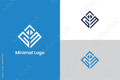 Minimal elegant monogram art logo initial letter GM CM shield logo, letter GM crown lineart logo, letter GM forward arrow diamond icon crown jewellery logo