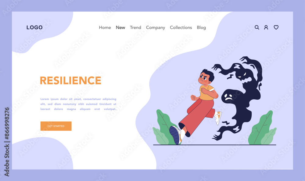Childhood psychological trauma web banner or landing page. Impact Childhood psychological trauma web banner or landing page. Impact