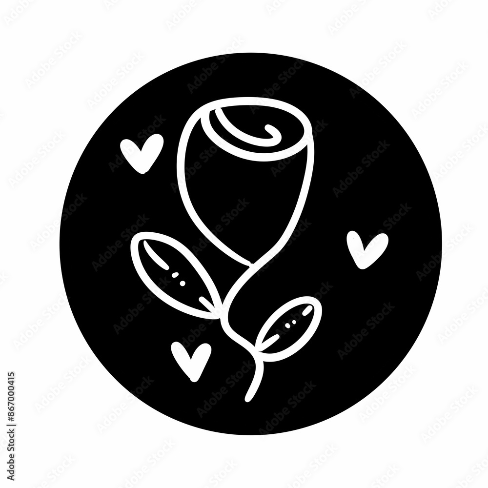 flowers with leafs decoration isolated icon flowers with leafs decoration isolated icon