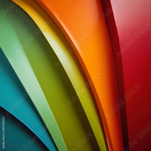 vertical strip in various bright and vibrant colors