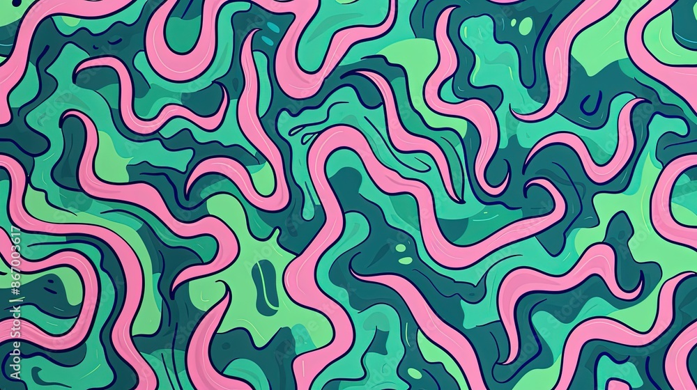 A twisty green blue pattern UHD wallpaper A twisty green blue pattern UHD wallpaper