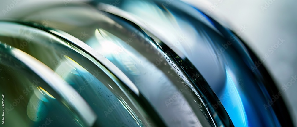 Modern abstract background. Abstract glass shape with dark background, 3d render Modern abstract background. Abstract glass shape with dark background, 3d render