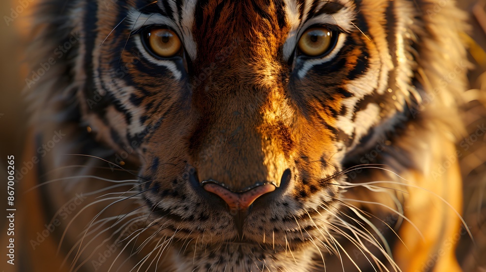 Obraz premium tiger animal kingdom collection with amazing effects.