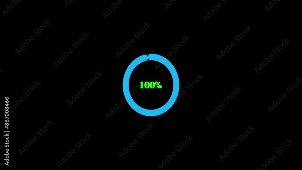 simple animated timer progress in percent. suitable for opening scene movie or youtube simple animated timer progress in percent. suitable for opening scene movie or youtube