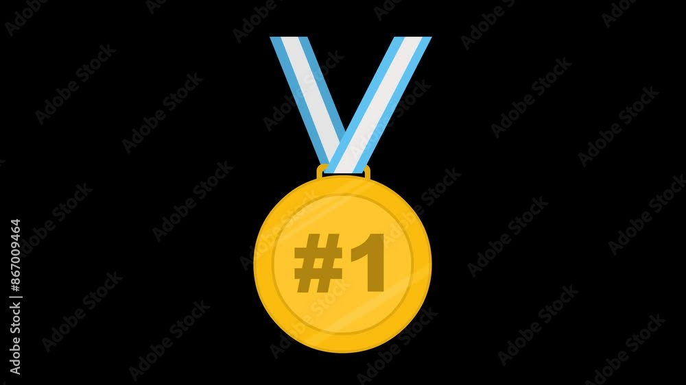 video animation first place olympic medal on a transparent background with alpha channel at zero video animation first place olympic medal on a transparent background with alpha channel at zero