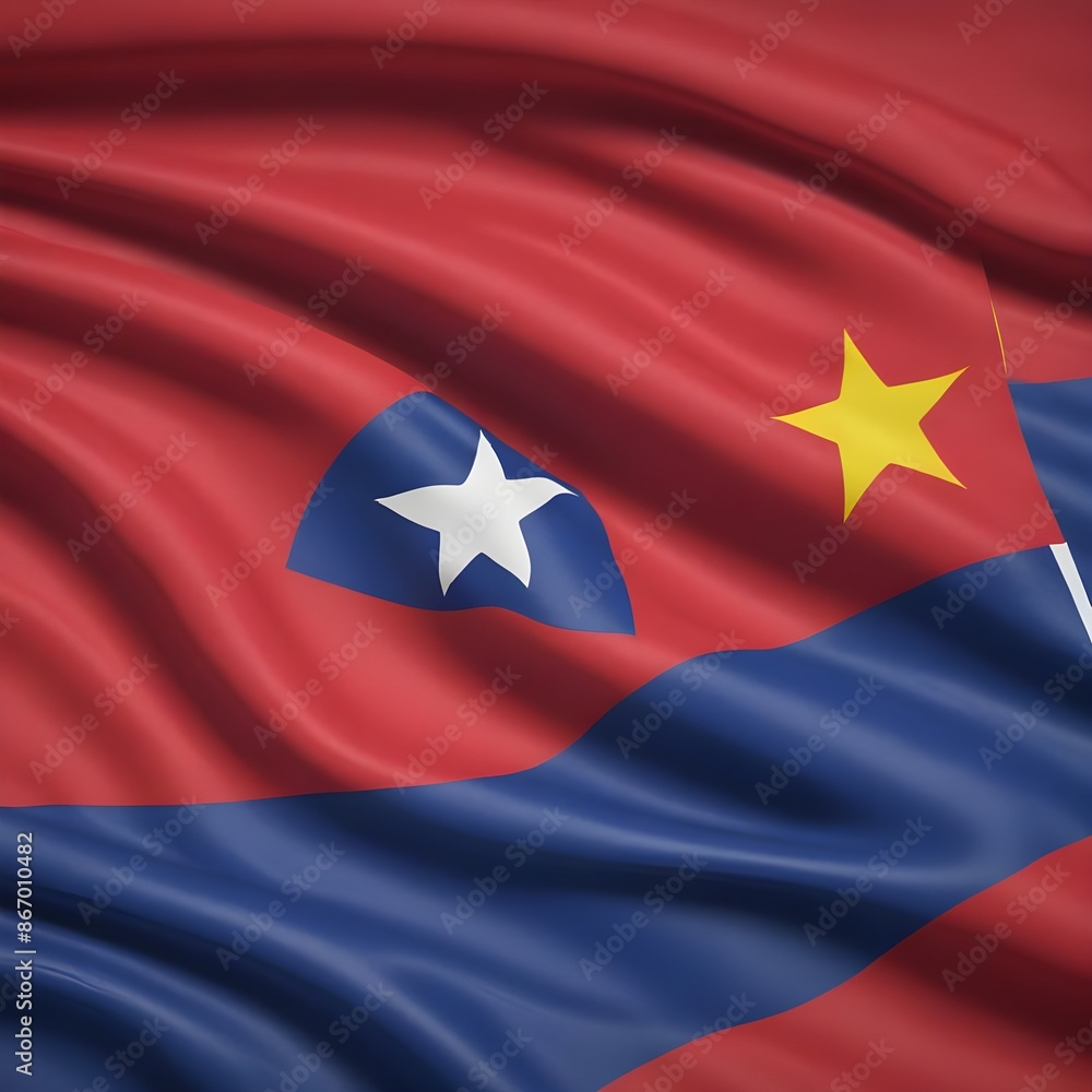 High detailed flag of Vietnam. National Vietnam flag. Asia. 3D illustration flag of the republic
High detailed flag of Vietnam. National Vietnam flag. Asia. 3D illustration flag of the republic