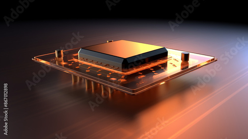 FINFET_transistor._Fin_FET_field_effect_transistor photo