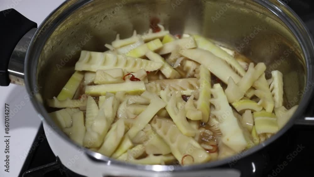 メンマを作る様子 メンマを作る様子