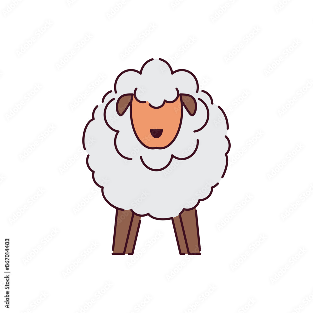 Sheep Icon Illustration Sheep Icon Illustration